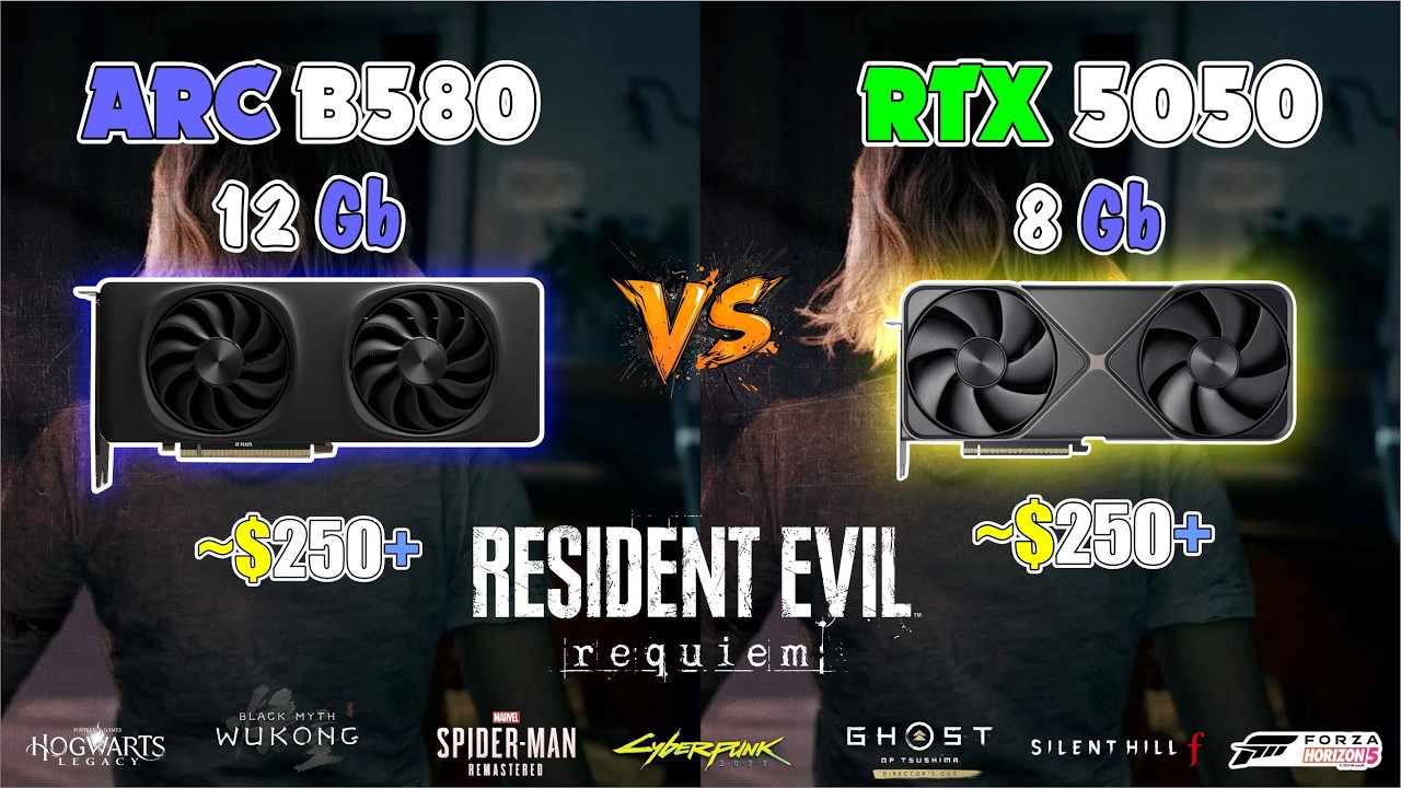 Resident Evil Requiem | ARC B580 & RTX 5050 | XeSS 3.0 vs DLSS 4.5 (1080p & 1440p)