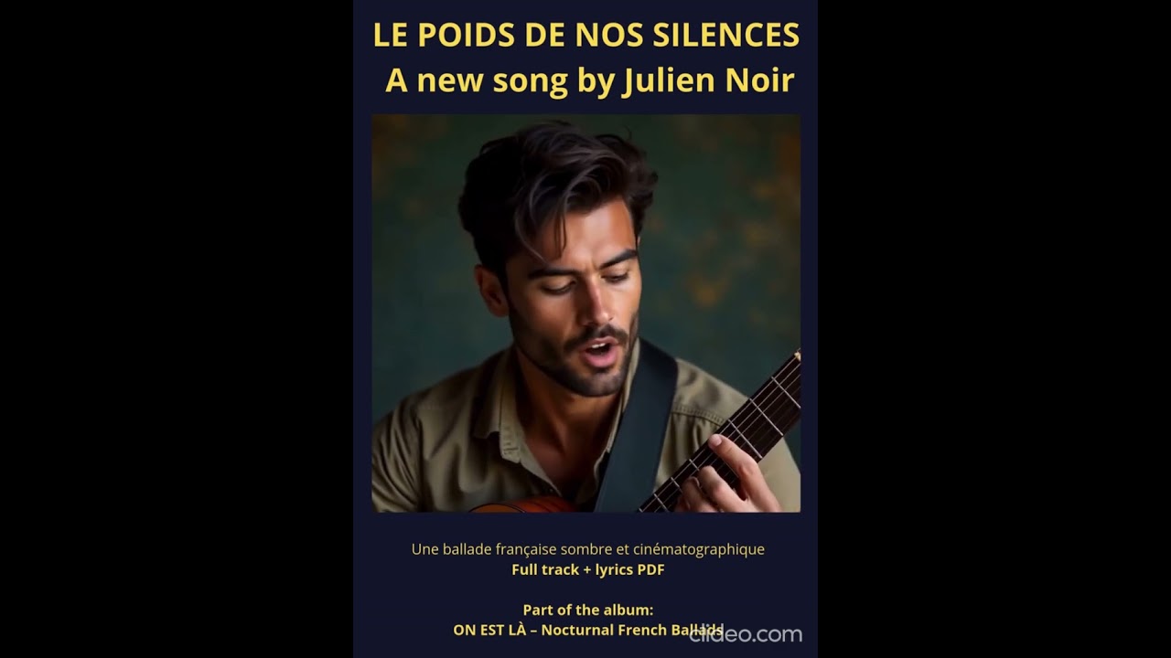 Le Poids de Nos Silences | Julien Noir | Modern French Dramatic Ballad short