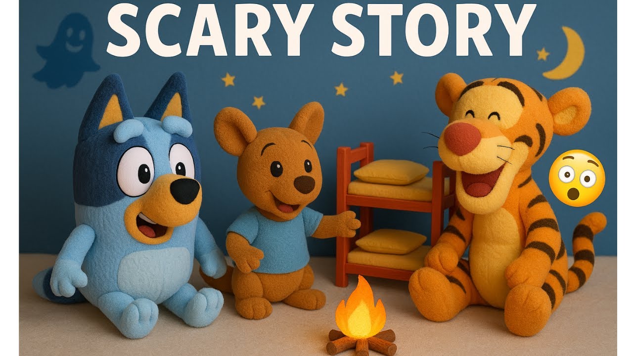 Bluey and Roo's Sleepover Adventure | Tigger Tells a Story