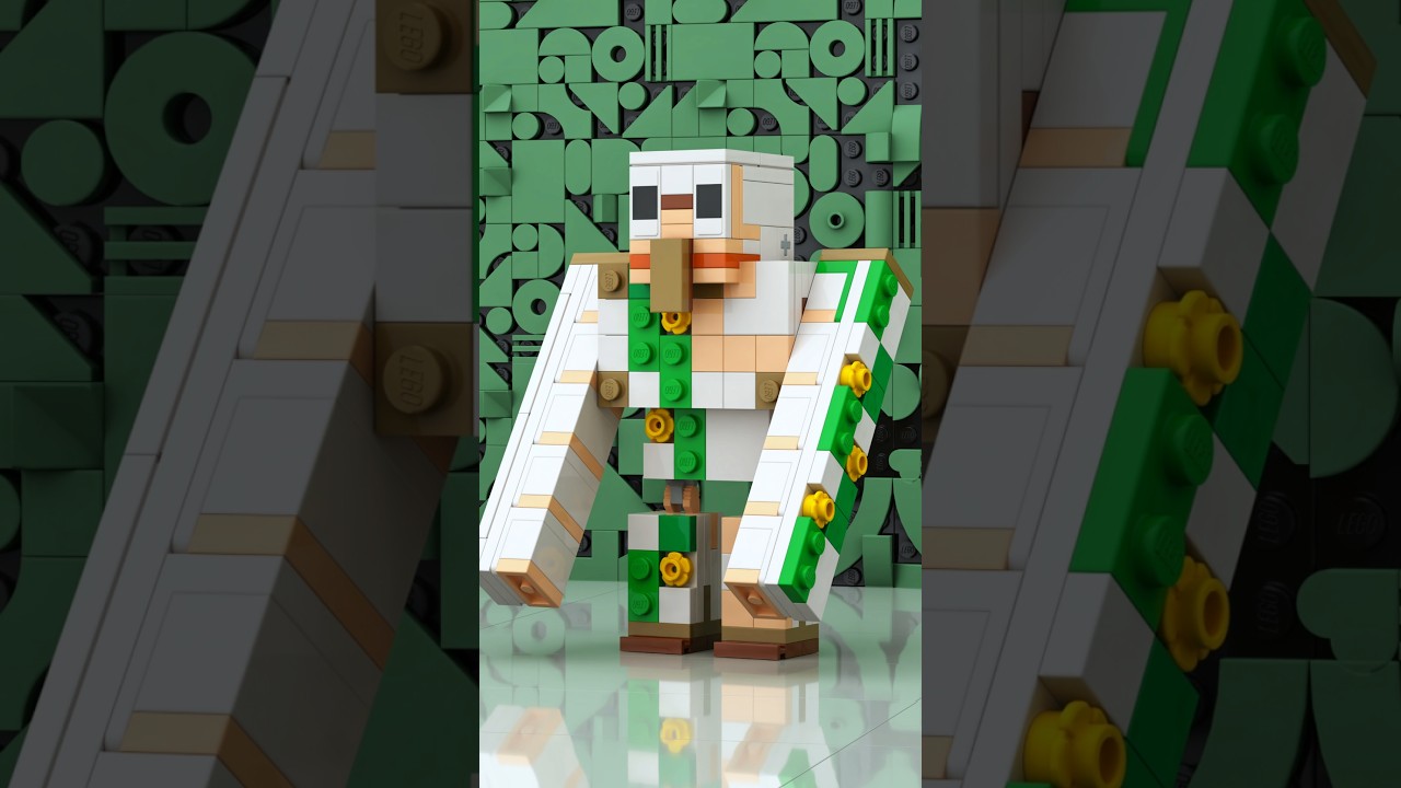 Новый Железный голем #lego #minecraft #анимация