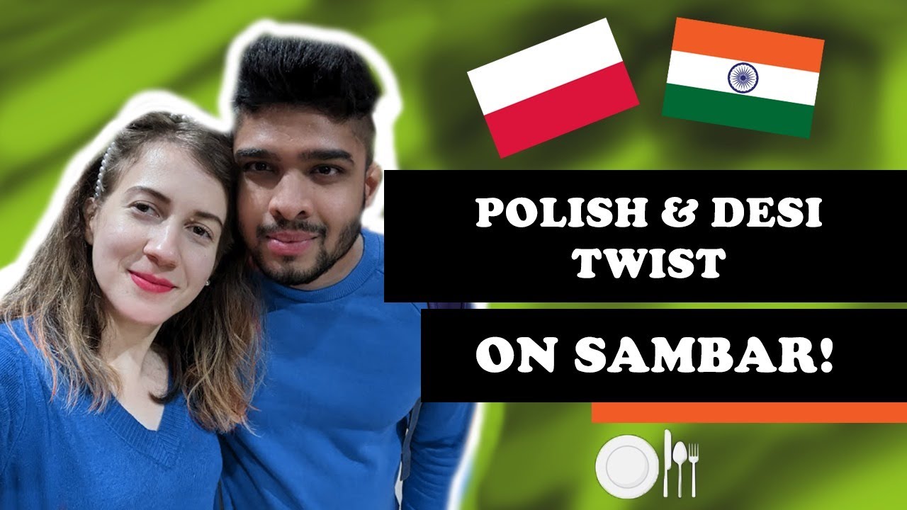 Spicy Sambar! Lunch Date ! (Polish Girl Learns Indian cooking!) #couple #cooking #romantic