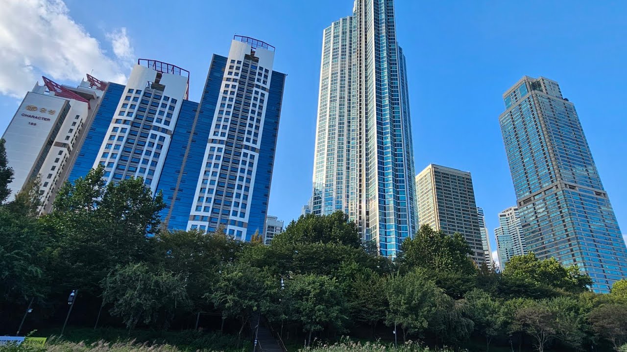 (4K)대한민국 고급 초고층 주상복합 아파트, 서울 강남 도곡동 타워팰리스(Tower Palace in Dogok-dong in Gangnam, Seoul)