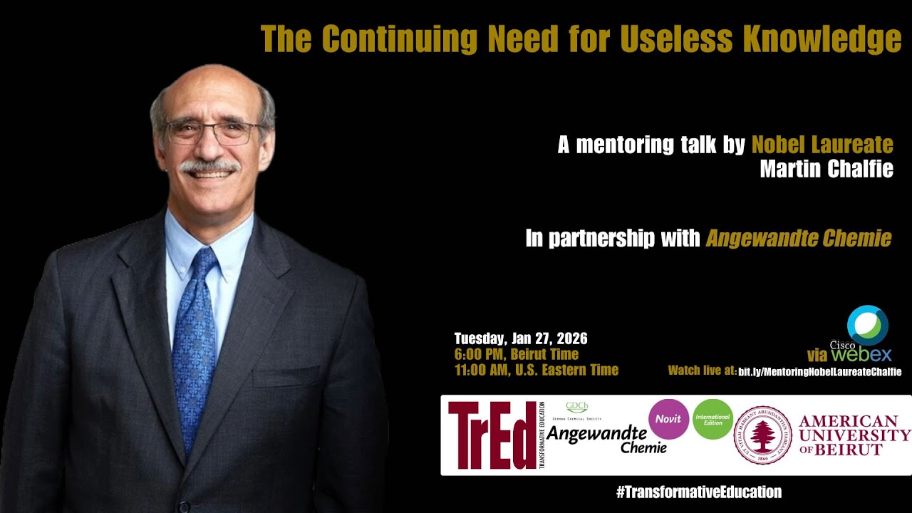 The 35th Mentoring Talk by Nobel Laureate Martin Chalfie