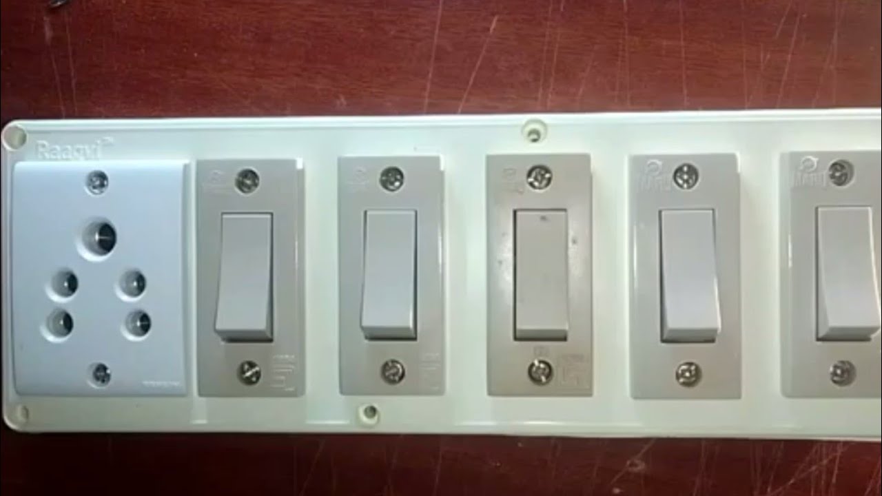 Wiring of 🤔 Most Commonly used switch board | 🙂 5 switches + 1 socket wiring..