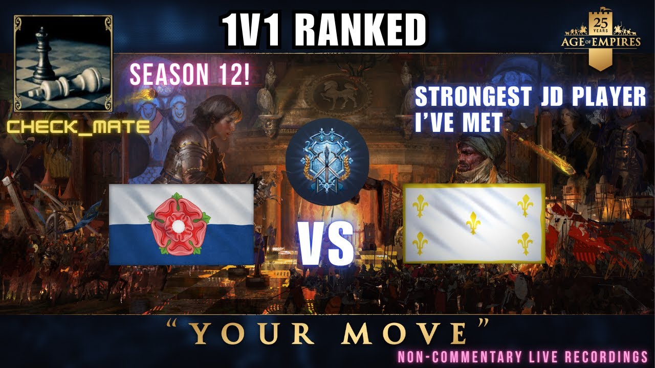 AOE4 1v1 S12 #9: House of Lancaster VS Jeanne d'Arc on King of the Hill