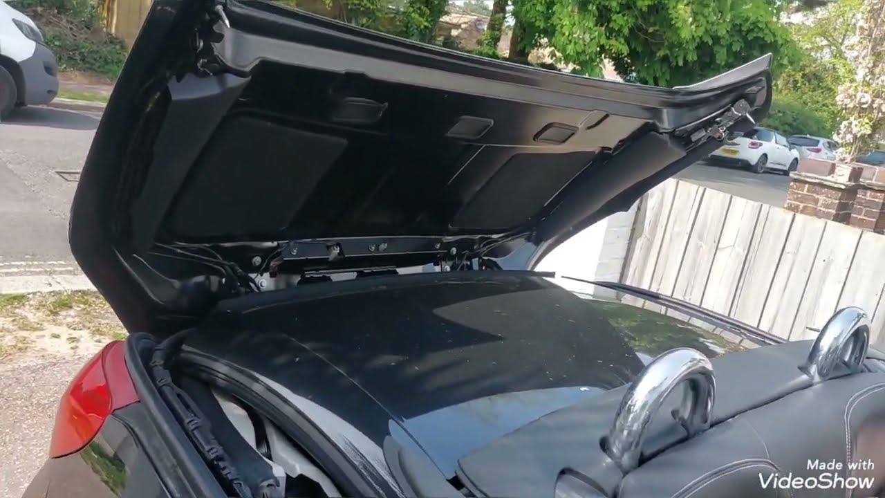 Peugeot 207cc roof not opening fully, boot lid not closing, solution and explanation