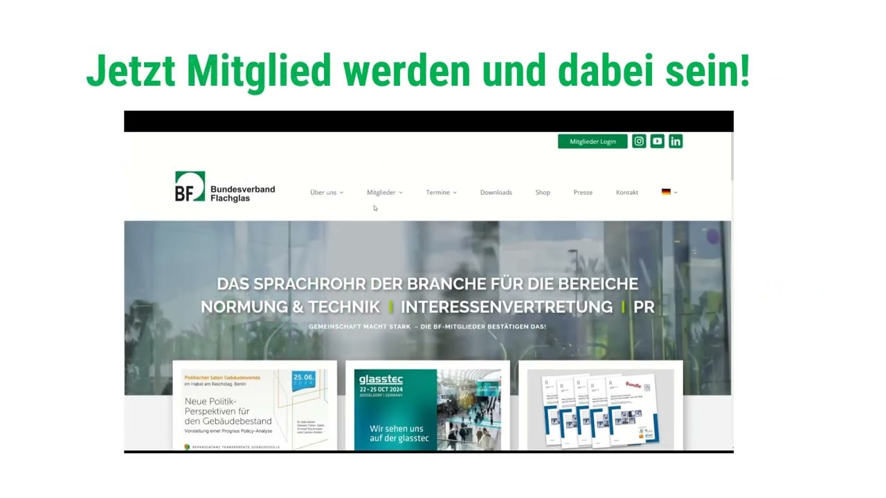 „Mitglied im Bundesverband Flachglas werden – Ihre Vorteile im Überblick“