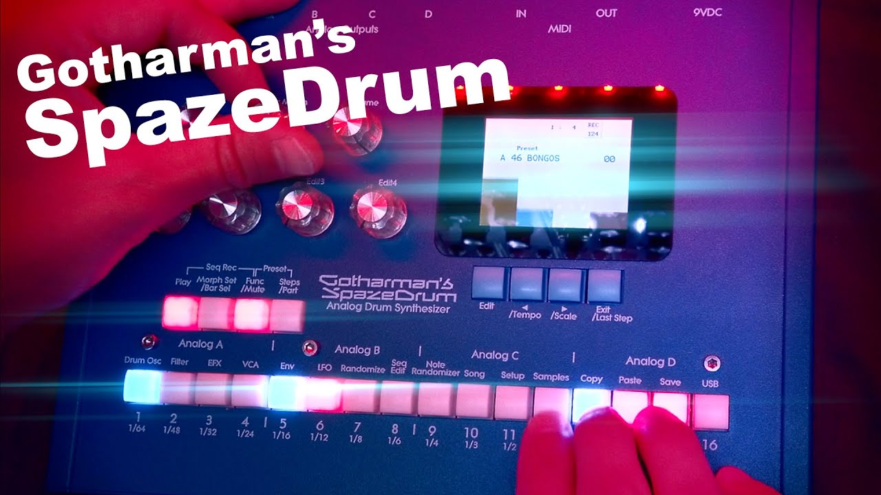 Gotharman&rsquo;s SpazeDrum - Analog Drum Synth Sounds #TTNM