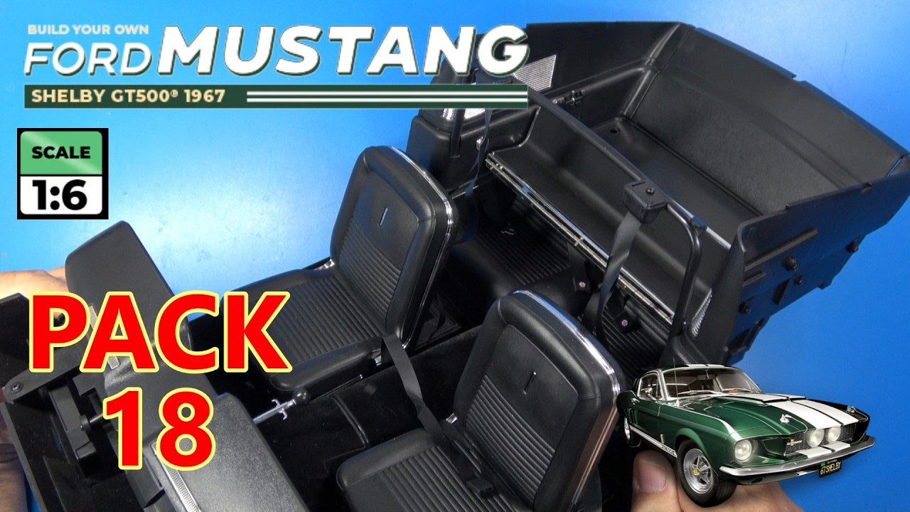Build the 1:6 Shelby Mustang GT500 - Stages 75, 76, 77, and 78 by DeAgostini Collectibles | ASMR