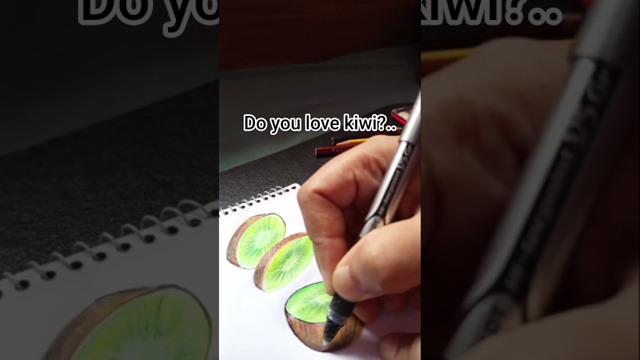 Do you love kiwi?..🥝 #painting #art #youtubeshorts #satisfyling