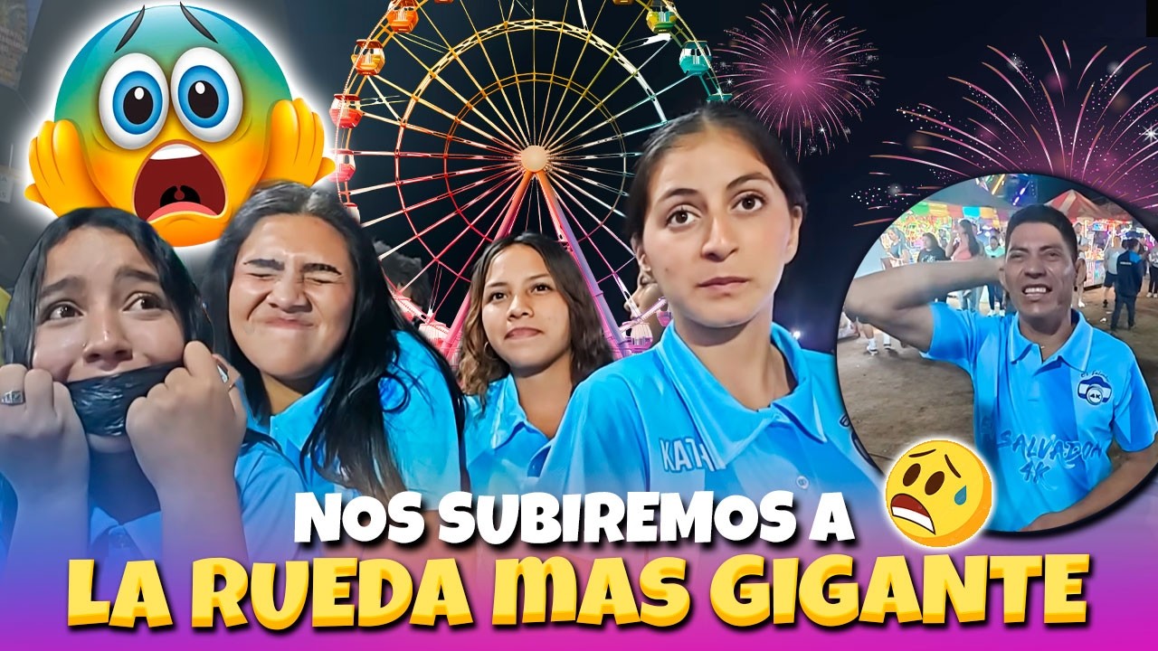 Los bichos mas miedos enfrentaran su mayor miedo. Nos subiremos a la ruega mas grande de la feria 😮😬