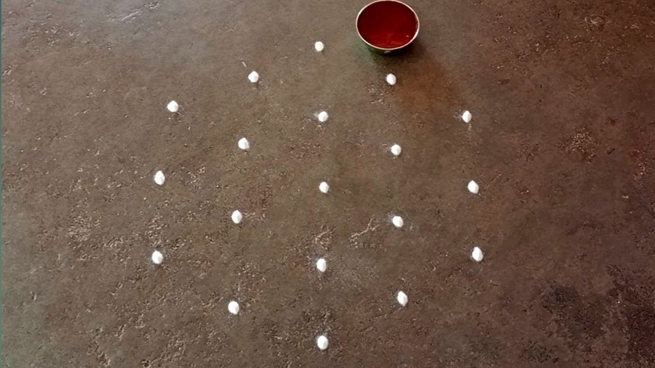 Masi madham special beautiful easy flower kolam/simpleFriday traditionalrangoli/gokulramya creatives