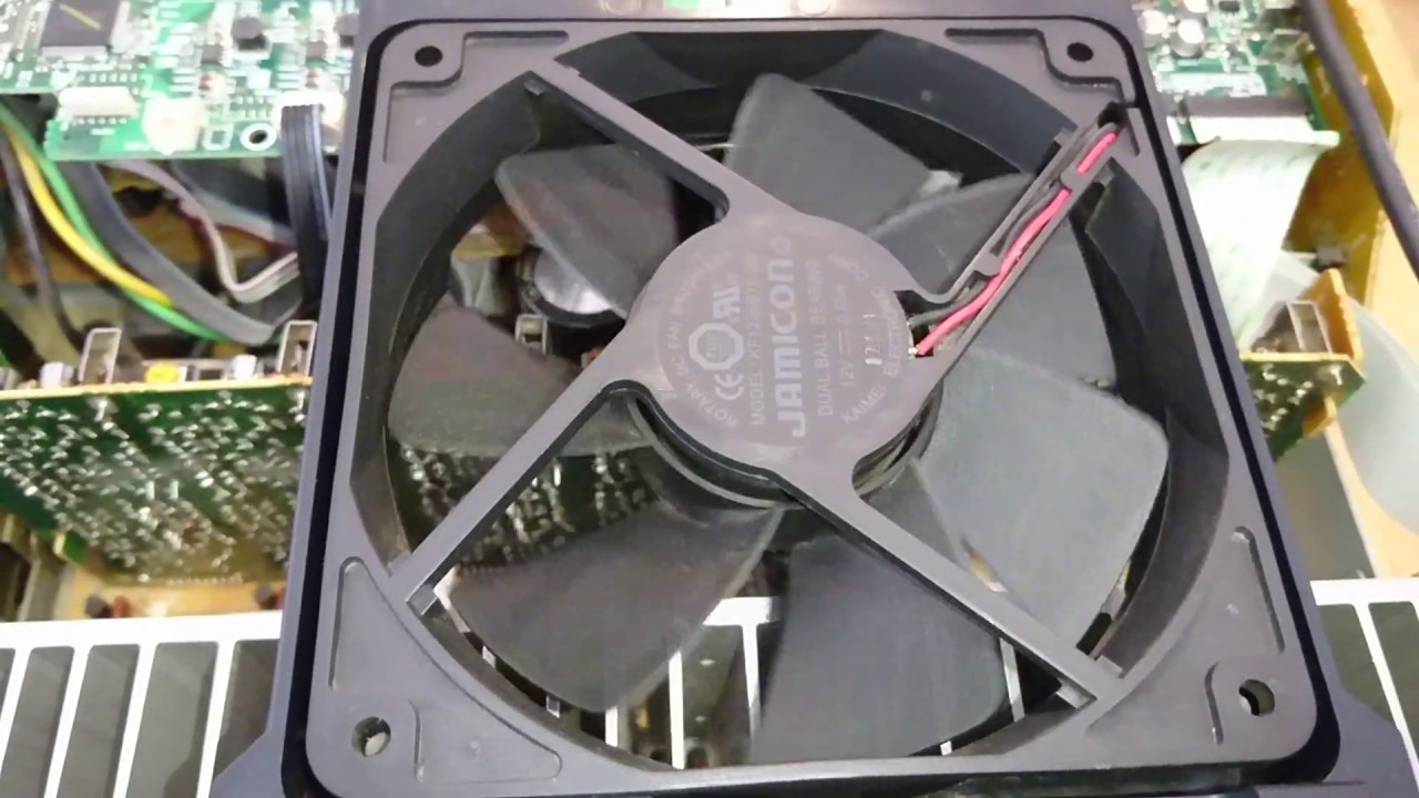 Onkyo, How to connect Onkyo 616 Cooling Fan to a internal 12v supply. Part 2