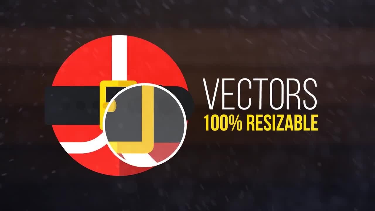 25 Animated Christmas Icons After Effects Templates