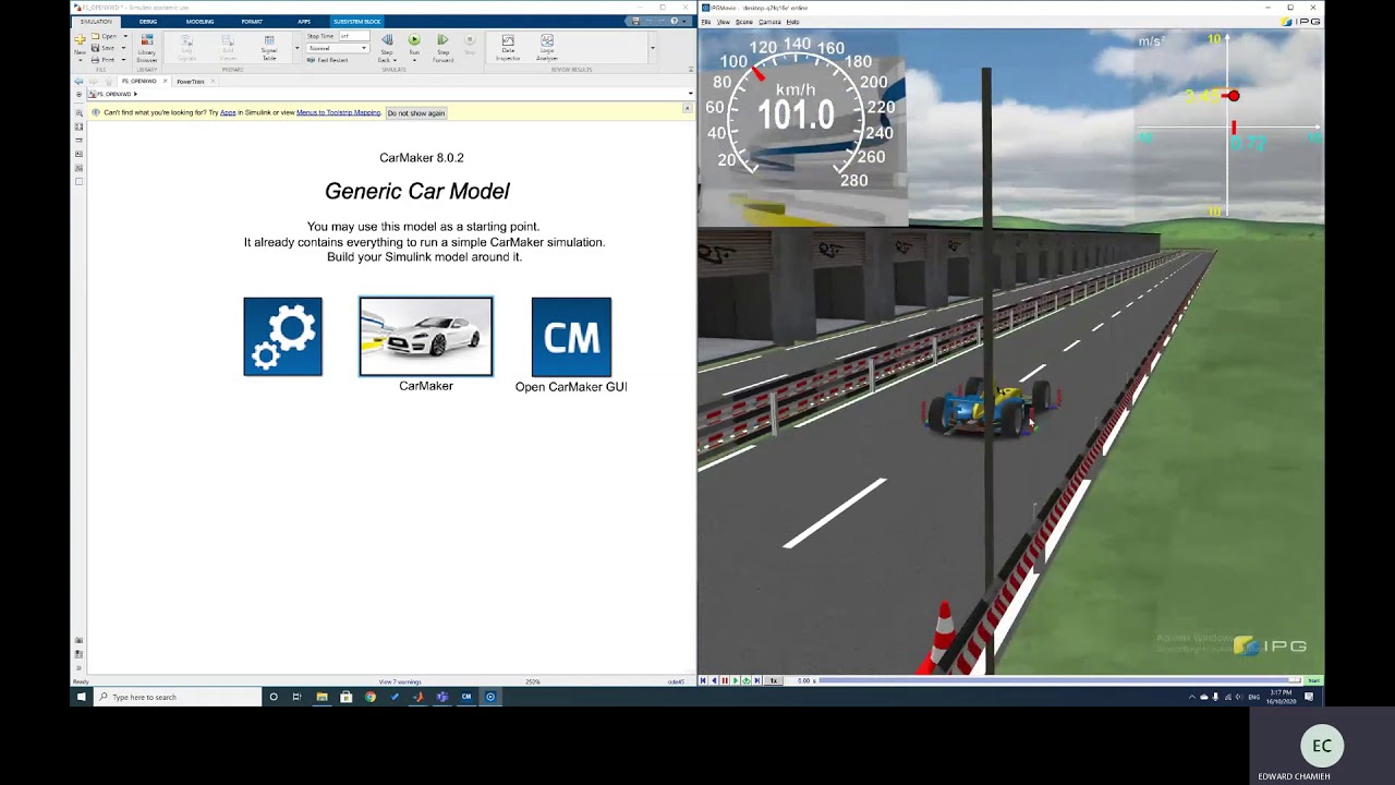 Tutorial 5   Simulink and CarMaker II   SEP2020