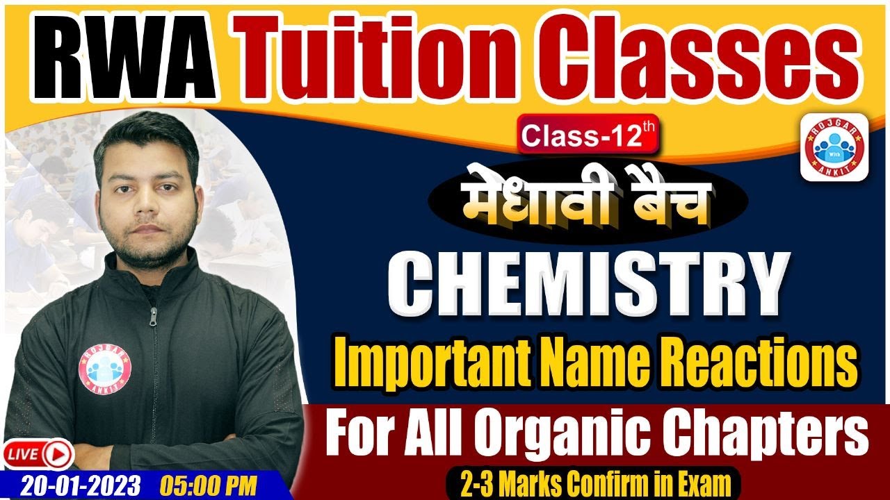 Important Name Reactions In Chemistry | Chemistry For Class 12 | Class 12th Chemistry