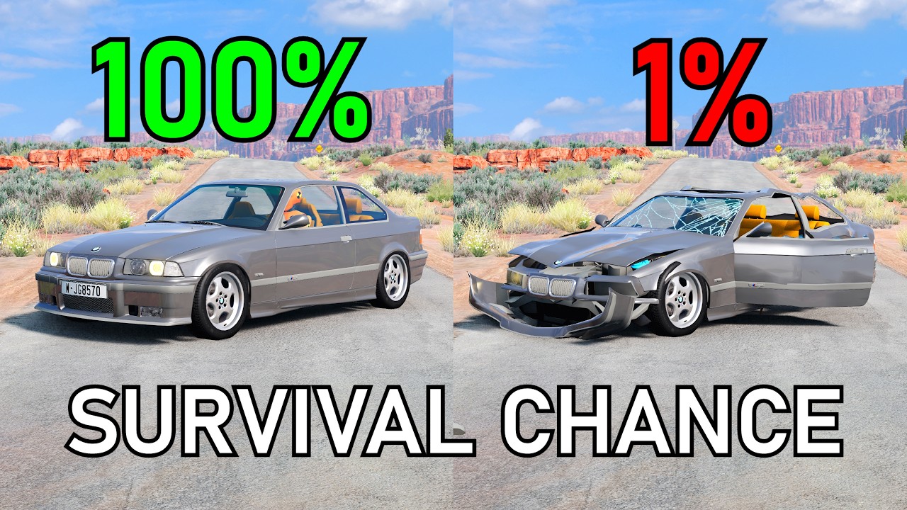 Best of Realistic Survival Chance Crashes #24 | BeamNG.drive