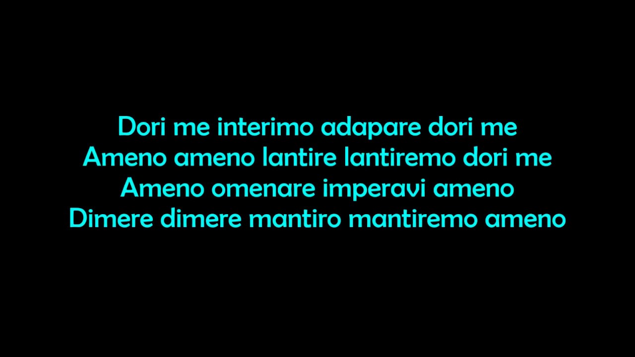 Era - Ameno - Lyrics