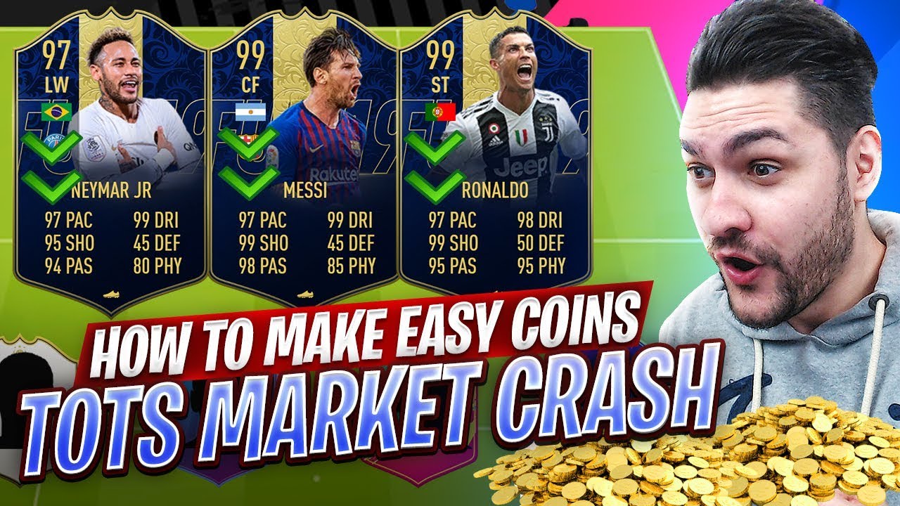 DO THIS IF YOU WANT TO MAKE EASY COINS PROFIT - FIFA 19 TOTS MARKET CRASH TRICKS