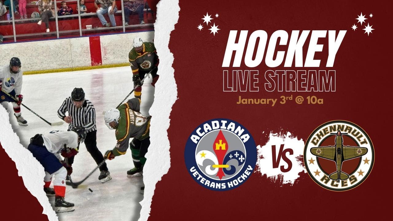 Chennault Aces @ Acadiana Veterans Hockey 01.03.26 10AMCST