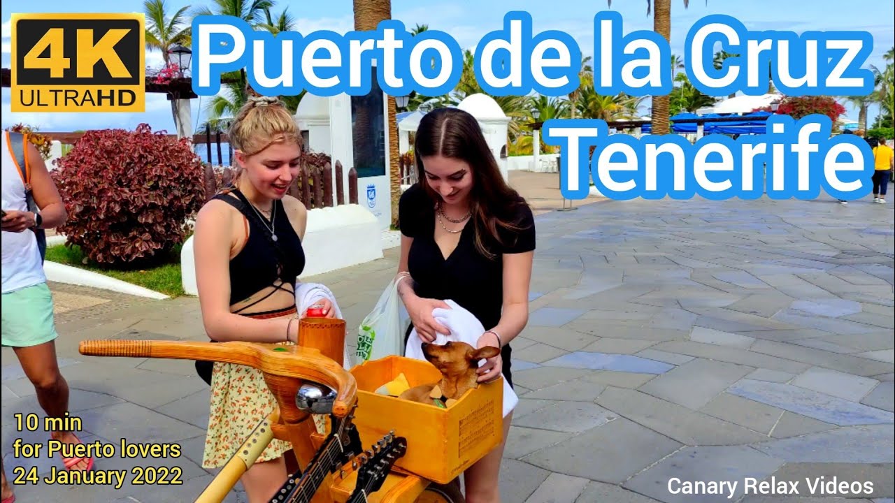 TENERIFFA 🏝️ Puerto de la Cruz [4K] 24 Jan 2022 Tenerife Kanarische Inseln Canary Islands Canarias