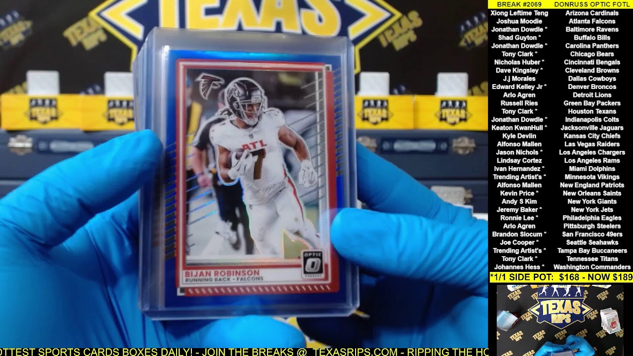 BREAK #2069 - 2025 DONRUSS OPTIC FOTL FOOTBALL - DOWNTOWN HUNTING