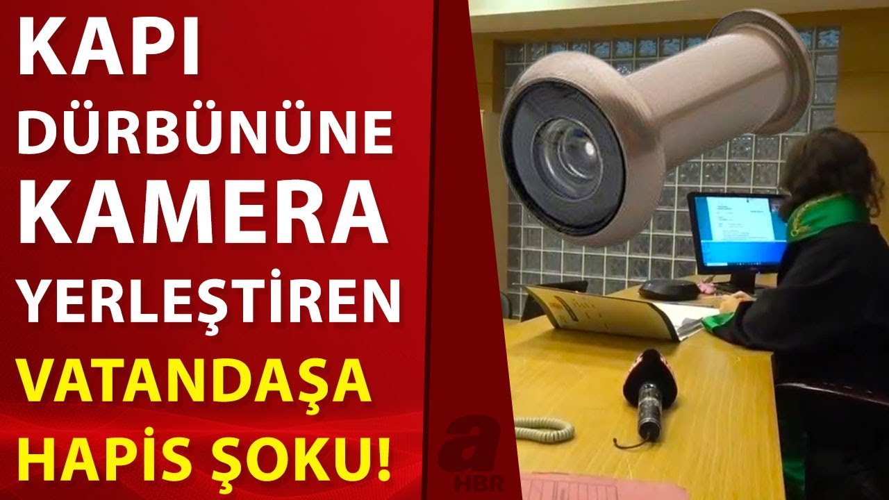 Daire kapısının deliğine kamera taktı, karşı komşuyla mahkemelik oldu! | A Haber