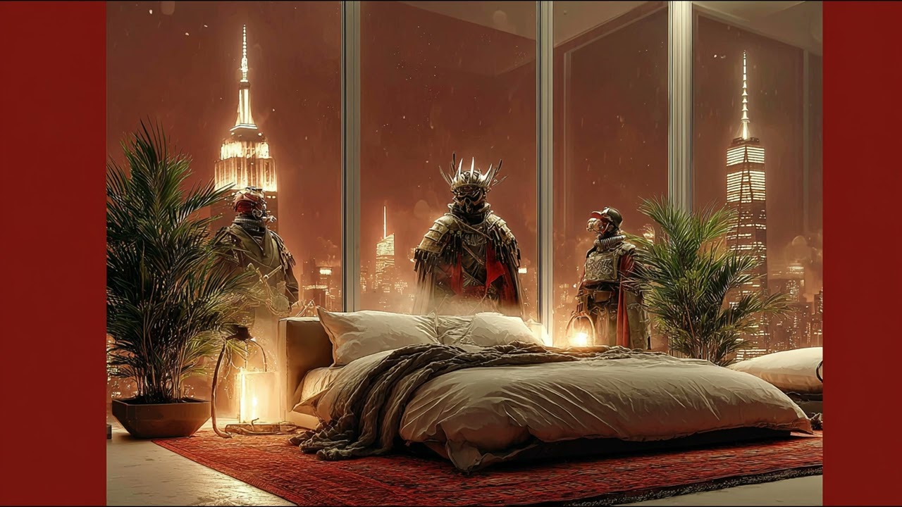 Sophisticated NYC Penthouse at Christmas 🎅 Smooth Jazz Piano & Snowfall for Relaxing Moments