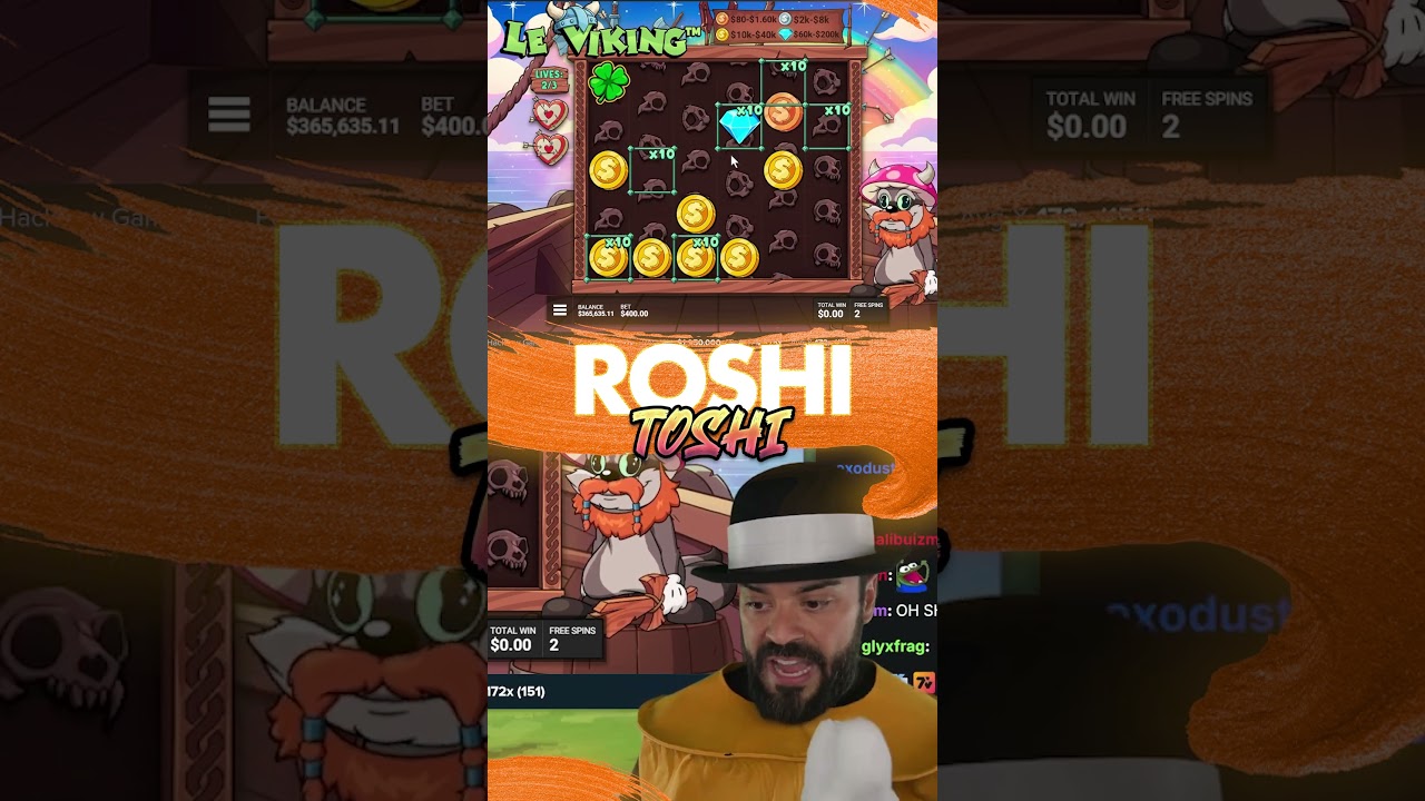 IMPRESSIVE ROSHTEIN HIT $1.1 MILLION on Le Viking 🚣🛡️ #casino #roshtein #slots #jackpot