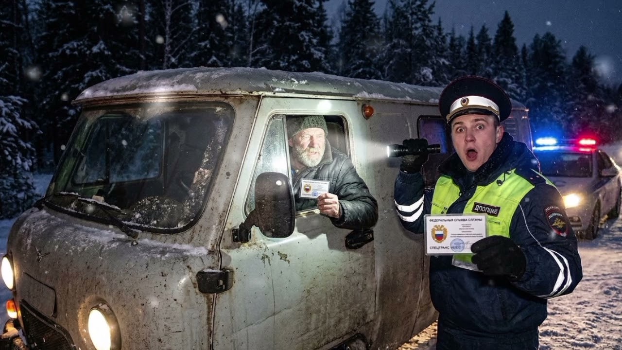 Гаишник тормознул УАЗ деда    и обмер, увидев пропуск спецгаража ФСО!