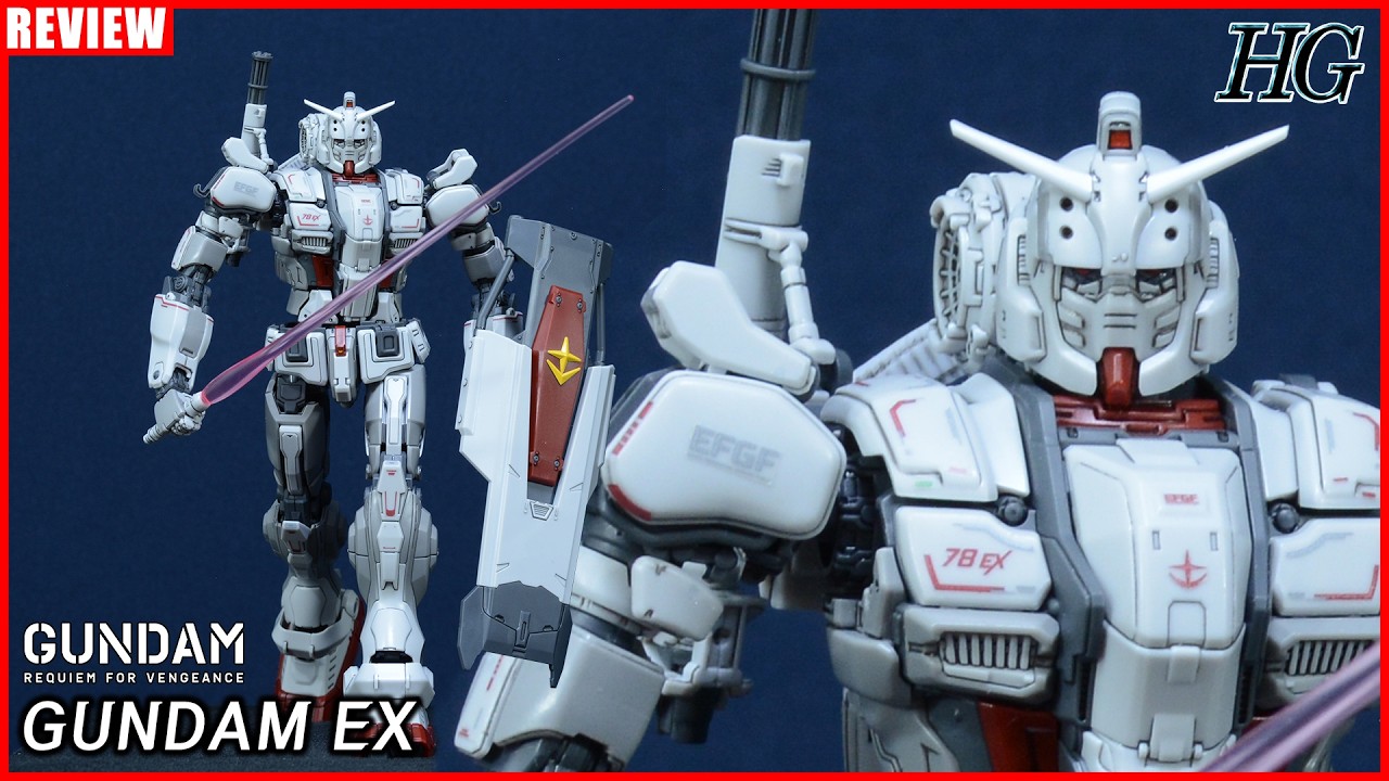 탈 HG급! 가동은 좀 아쉽다! 무시무시한 하얀 악마!! - HG 1/144 건담 EX (복수의 레퀴엠) [REVIEW] (EN, JP, ZH-CHT, KR Sub)