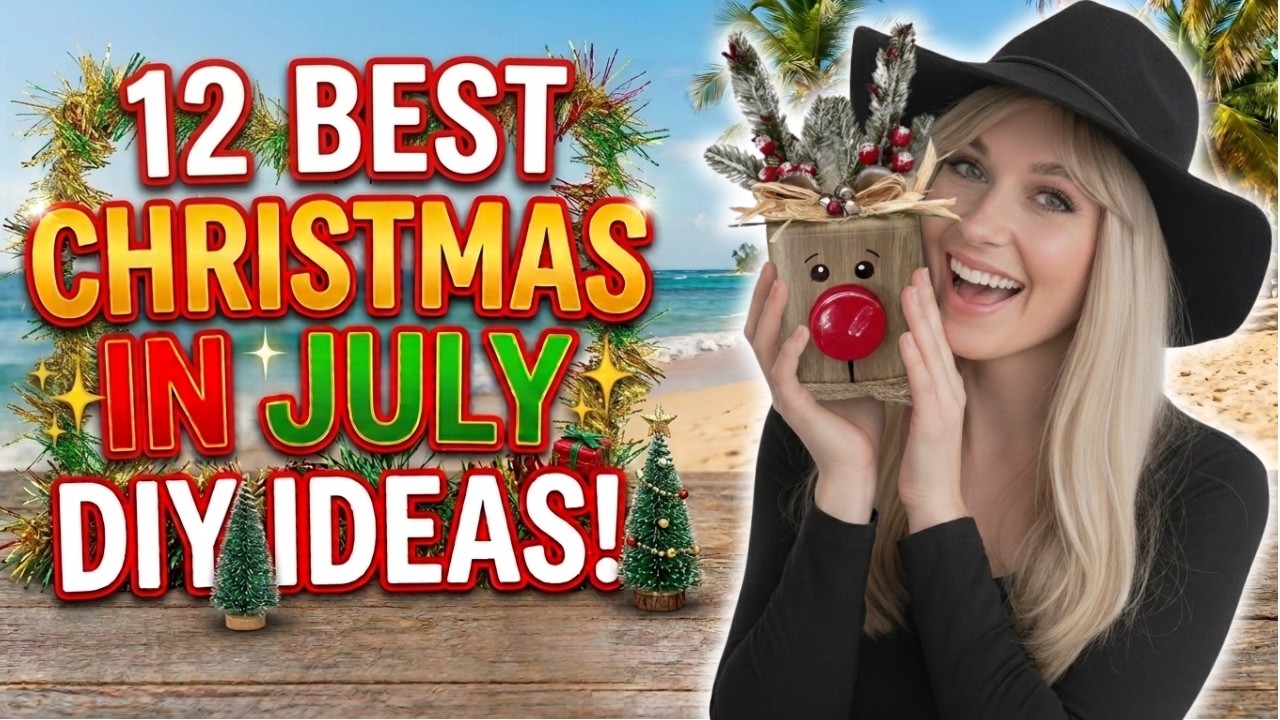 The Best Christmas In July DIY Craft Ideas | Dollar Tree Christmas DIY