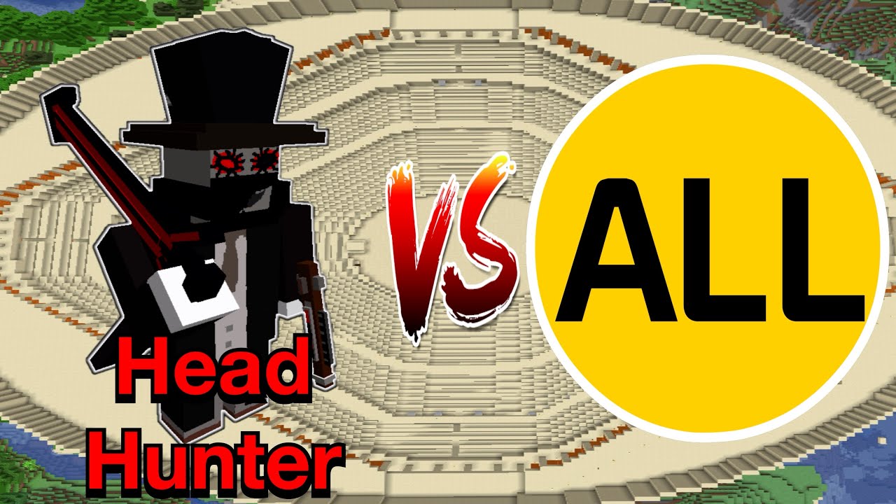 Headhunter VS ALL | Minecraft |Mobs Battle