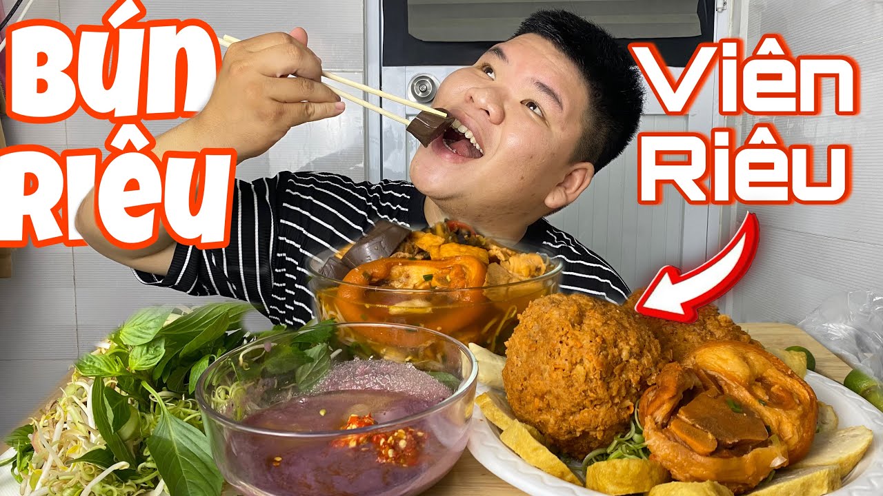 Bún Riêu Cua Viên Riêu Khổng Lồ Siêu Hấp Dẫn | Dương Doubar
