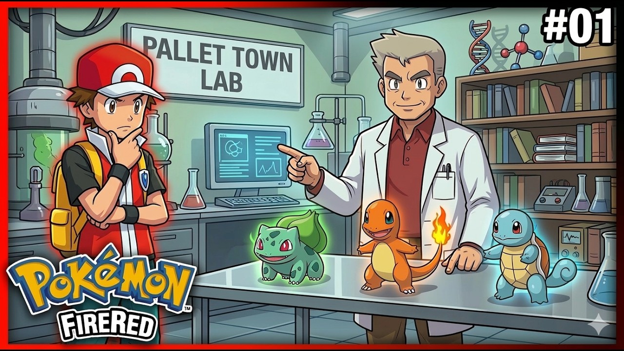 POKÉMON FIRE RED DEFINITIVO – EP 01 | O Início em Pallet
