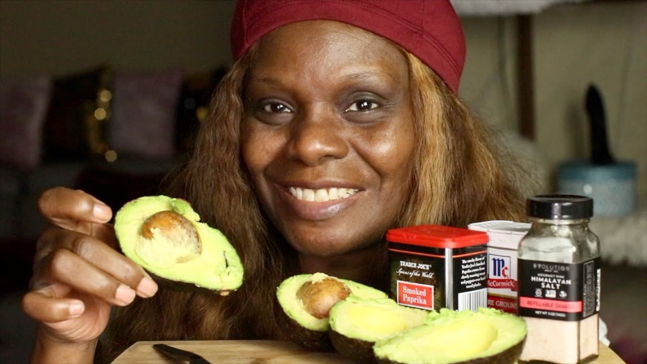SEASONED GOOD EATING AVOCADO ASMR Mouth Sounds