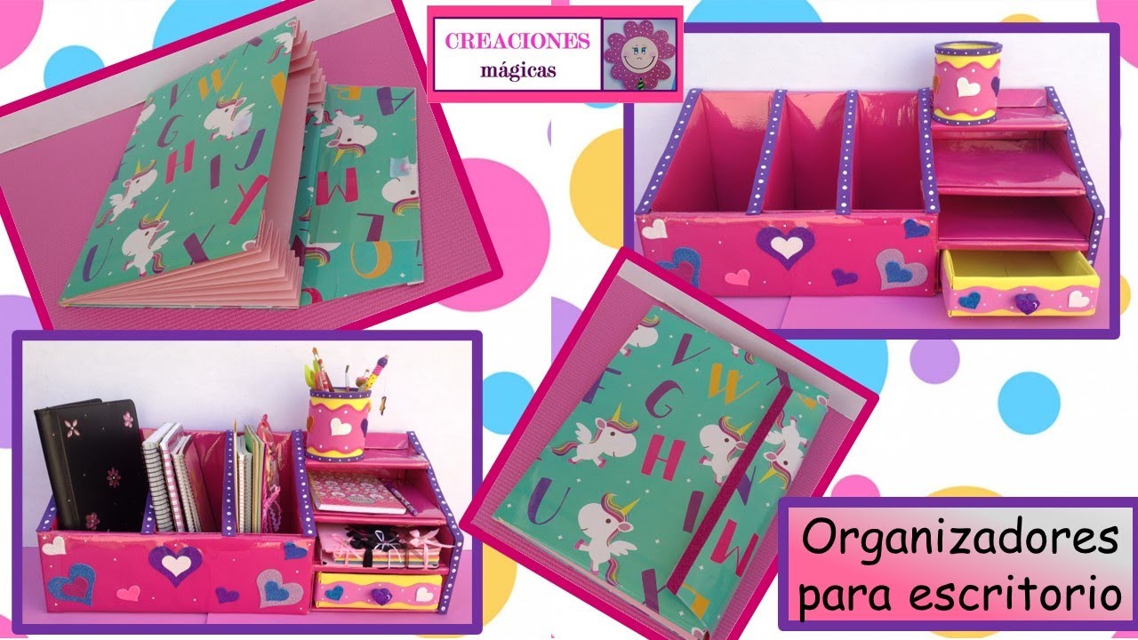 ♥♥Organizadores de escritorio regreso a clases 2022♥Creaciones Mágicas♥♥