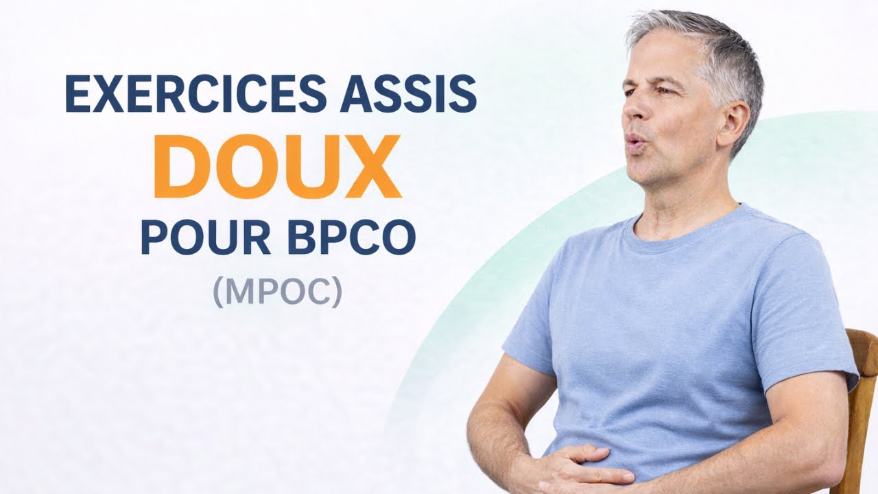 BPCO: des EXERCICES pour reprendre le contrôle de sa RESPIRATION (en position assise)