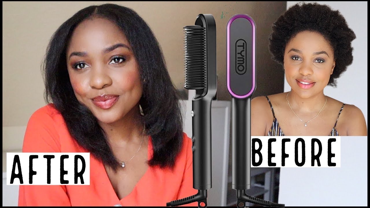 Trying Tymo Ring Hair Straightener on my Type 4 Natural Hair