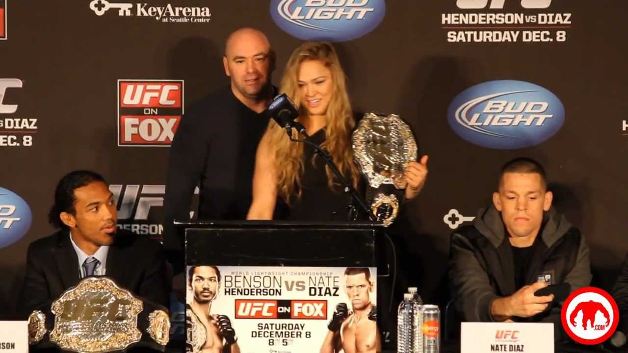 Check out this video we shot of Ronda Rousey receiving her UFC belt from Dana White