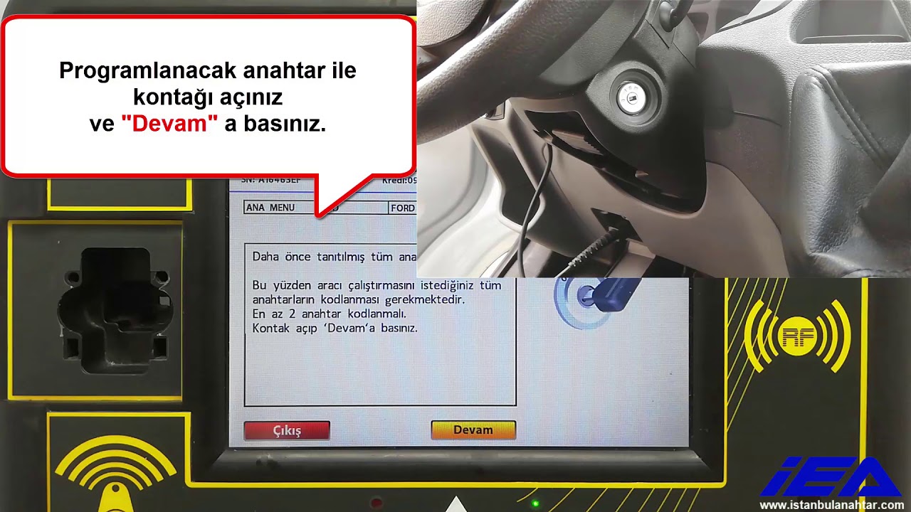 Ford Transit 2017+ HİTAG PRO Zed-FULL ile Anahtar Programlama