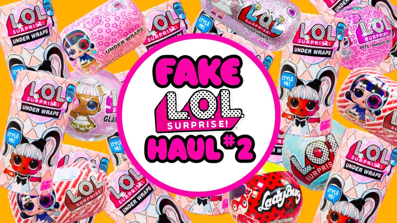 Поддельные наборы LOL Surprise Hairgoals Dolls, Big Surprise, LOL Miraculous Ladybug
