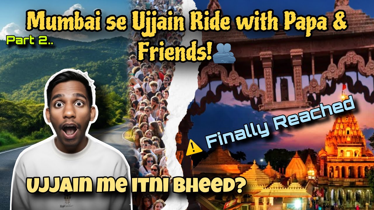 Papa ke saath Ujjain Ride! ❤️Itni bheed me kaise kiye Darshan? #bikeride #ujjainmahakal #familytrip 