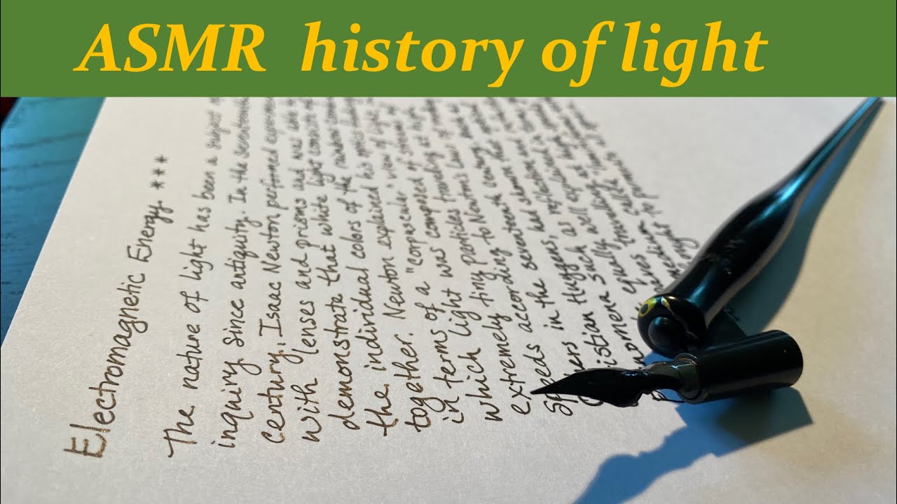 [ ASMR ] Science history | What is Light? | Electromagnetic Energy