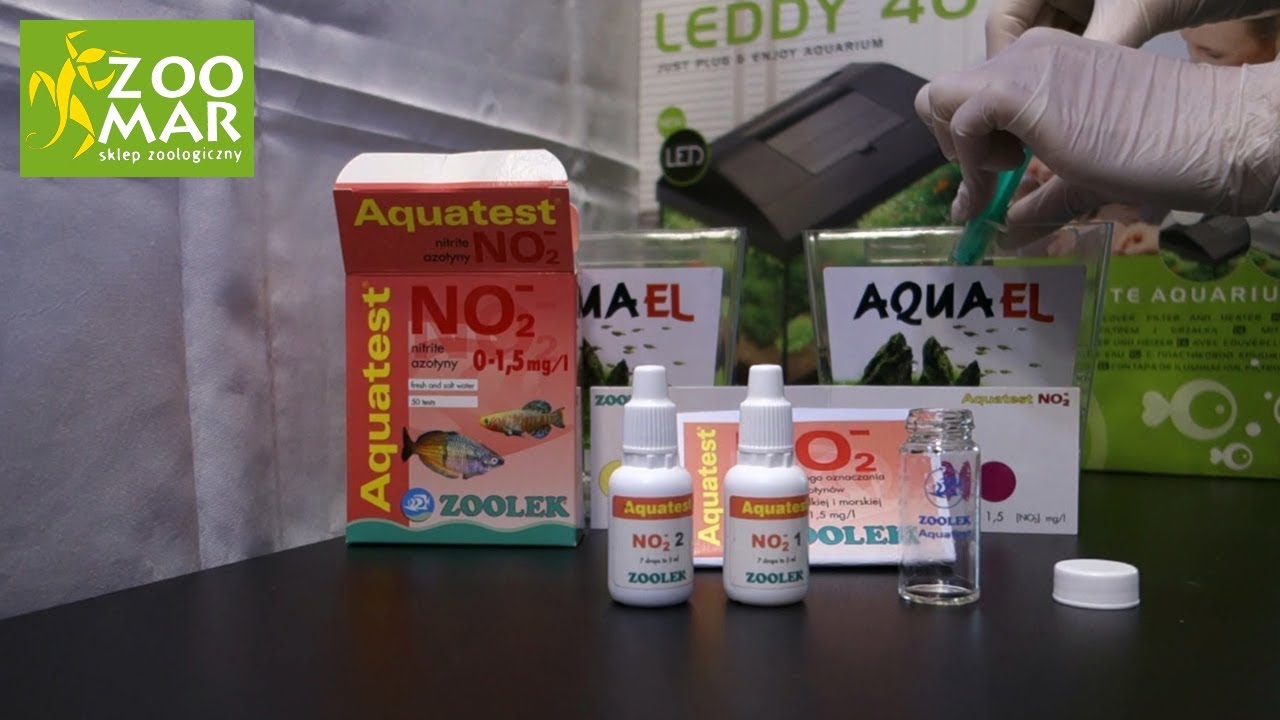 Badanie parametrów wody w akwarium – test NO2 Zoolek