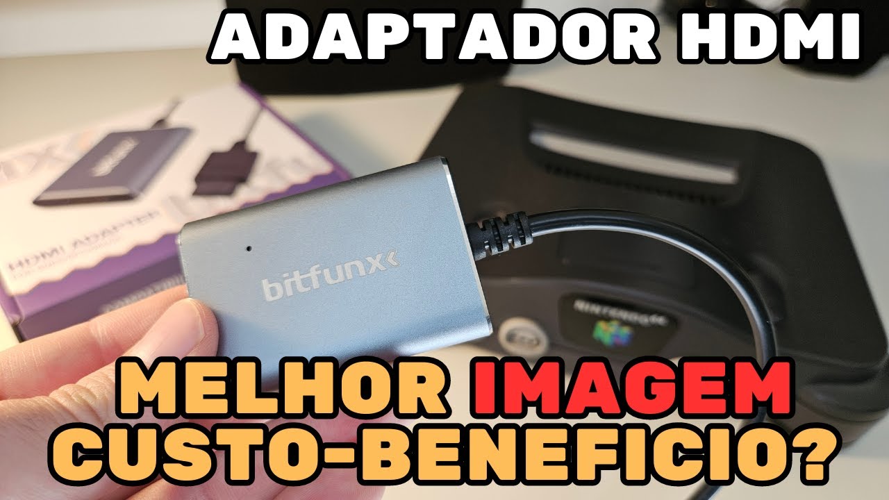Adaptador HDMI para Nintendo 64 da Bitfunx - Qualidade e Custo-Benefício!