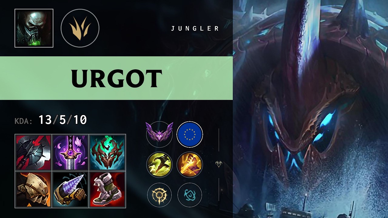 Urgot Jungle vs Jarvan IV - EUW Master Patch 26.13