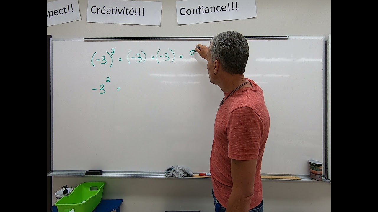 Exposant avec ou sans parenth&egrave;ses