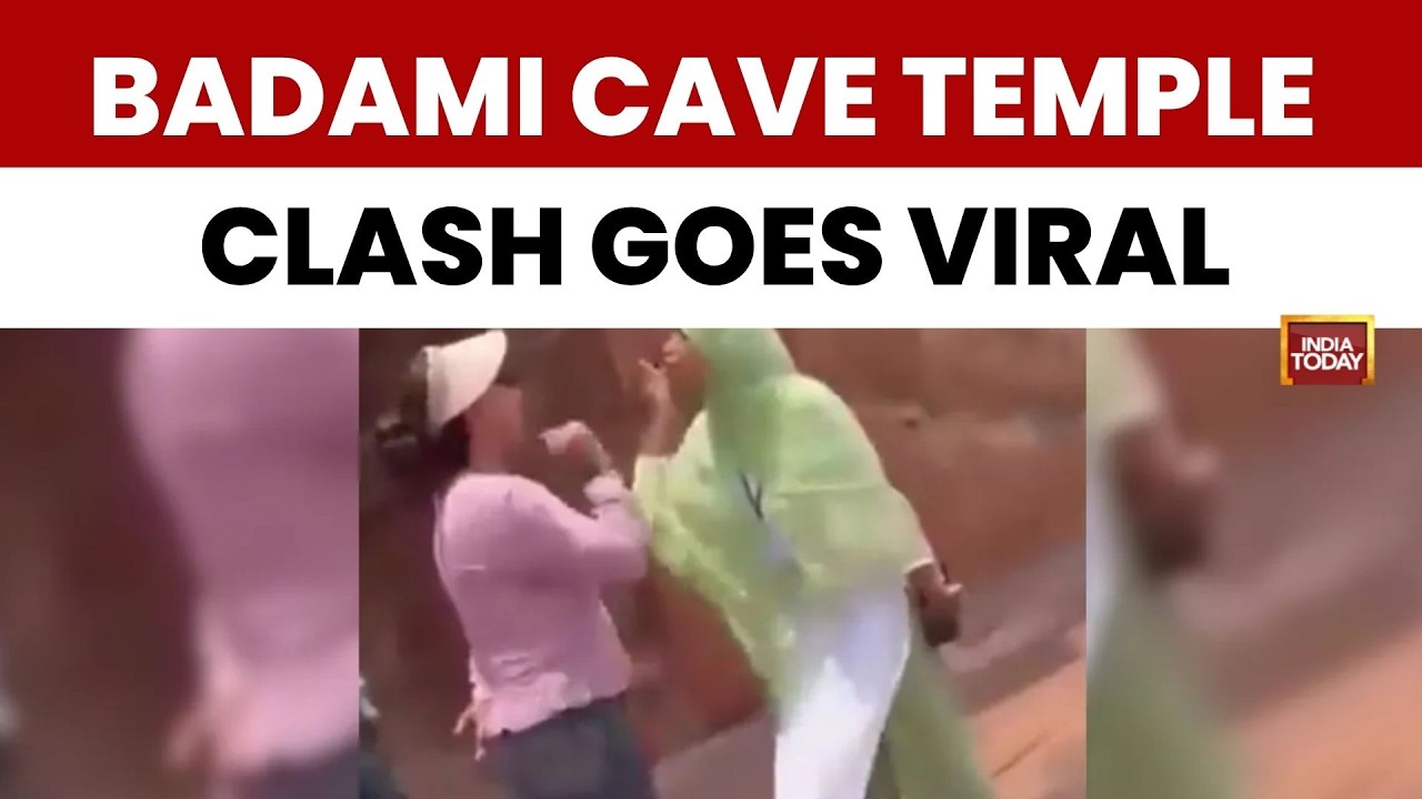 Karnataka Temple Row: Heated Clash At Karnataka&rsquo;s Badami Cave Temples Over Slippers Inside Premises