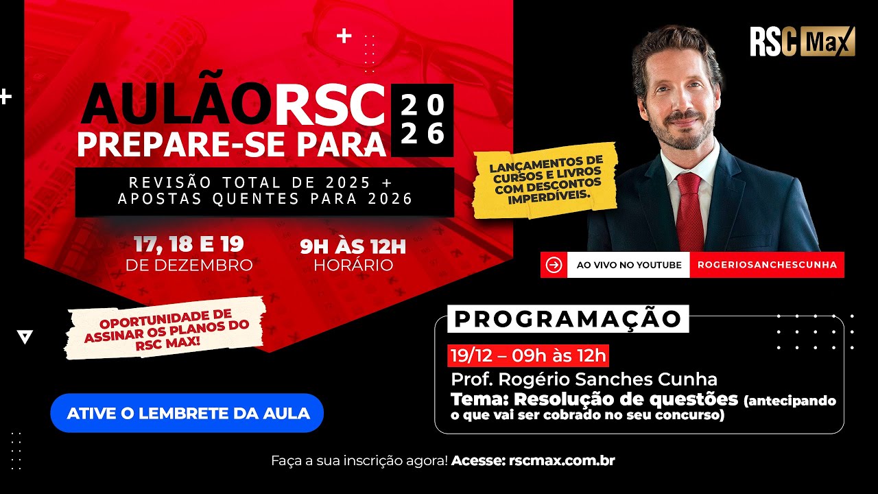 AULÃO 3 RSC – PREPARE-SE PARA 2026!